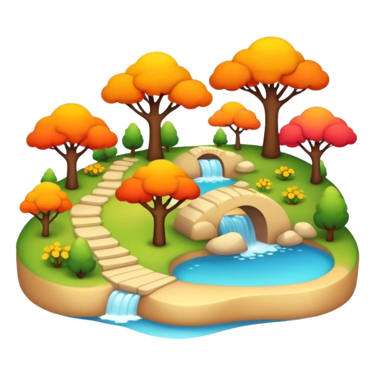 warm scenery  sticker