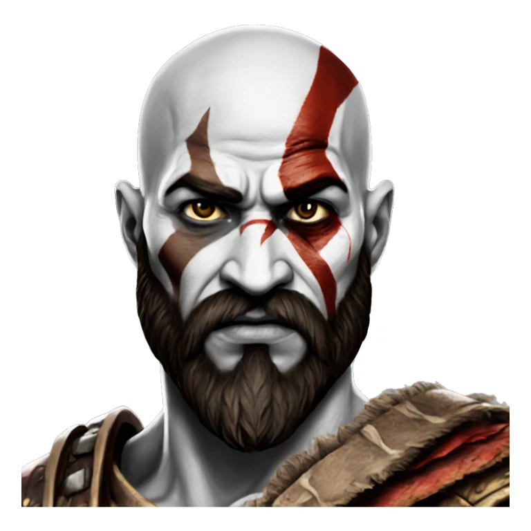 Kratos from God of war ultra realistic  sticker