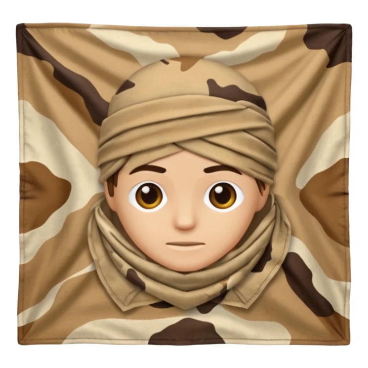 desert camouflage bandana sticker