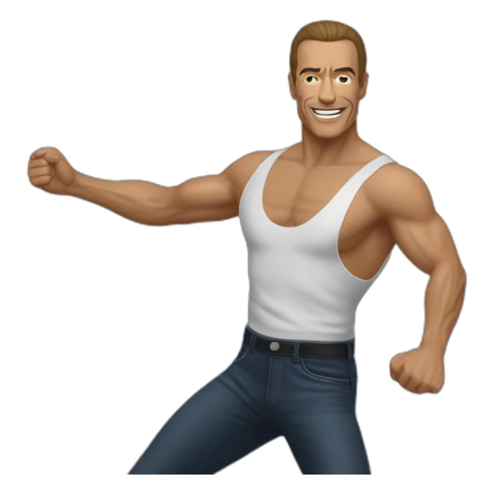 Jeanclaude-vandamme-dance sticker