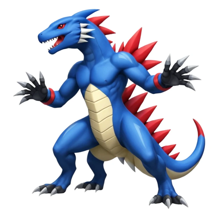 Salandit-Garchomp-Manectric-Zangoose-Fusion (full body) sticker