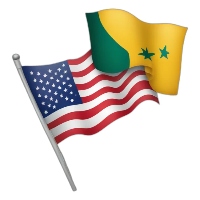 AUSTRALIA vs. UNITED STATES show flag 2 country sticker