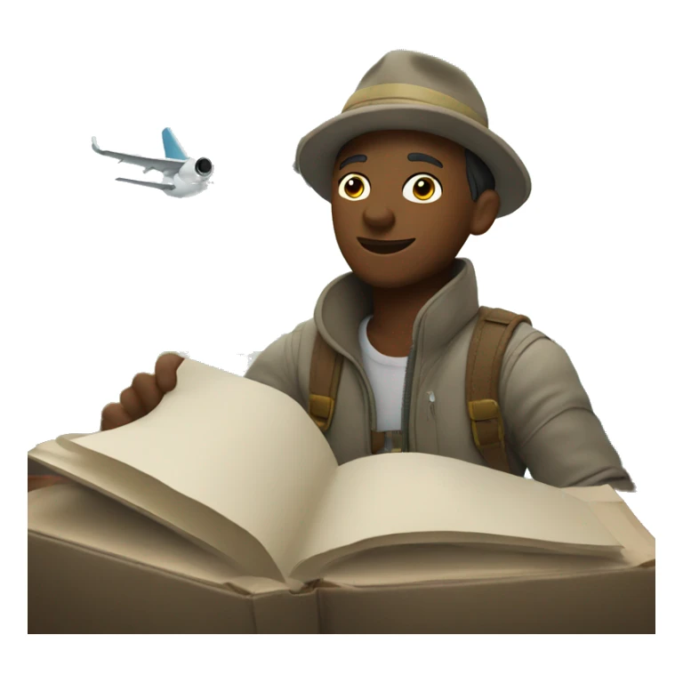 traveler taking content for social sticker