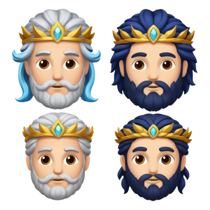 dionysus, zeus, and dionysus’ mother sticker