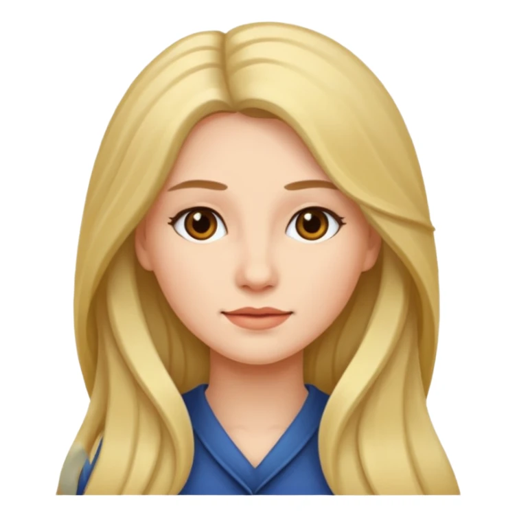 Femme cheveux longs sticker