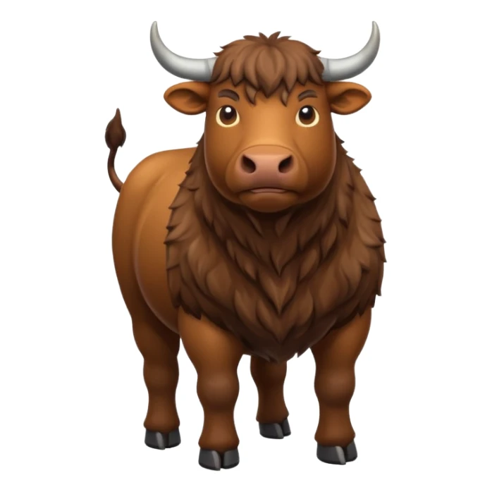 High resolution of  full body An ox sticker