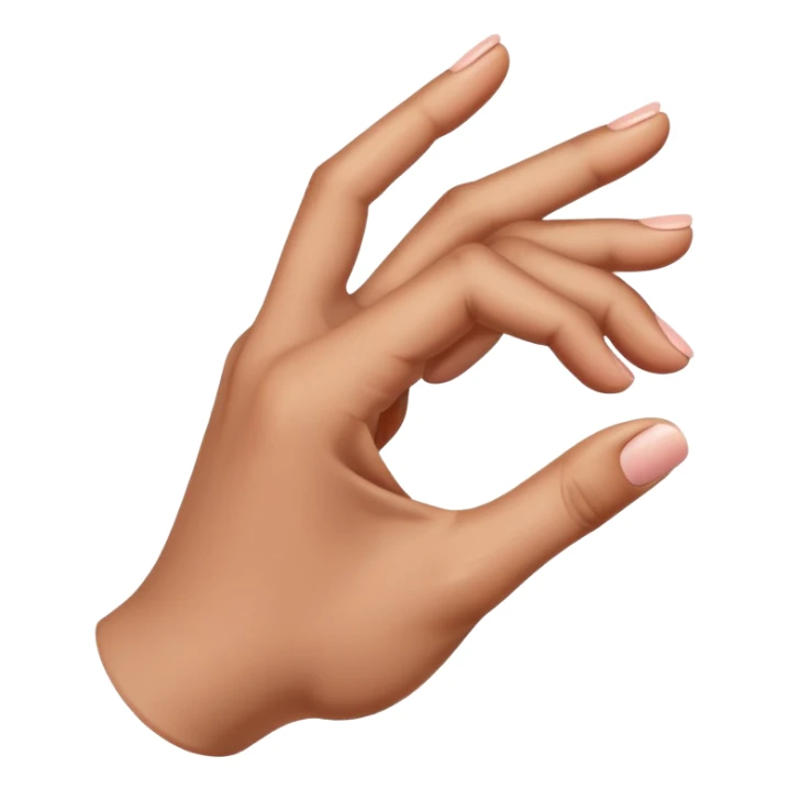 a hand gesture of a person that is a drama-style heart  sticker