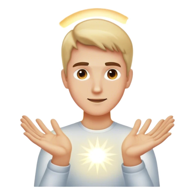 Me with lighting coming out of my hands sticker