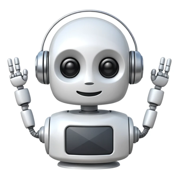 robot old cartoon simple kid toy white innocent funny gudget chatGPT round adorable music_lover sticker