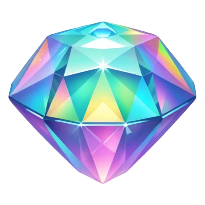 Holographic gem sticker