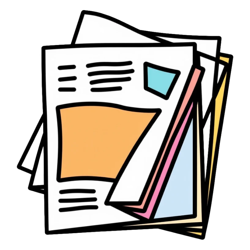 glossy fashion magazine with cover sticker