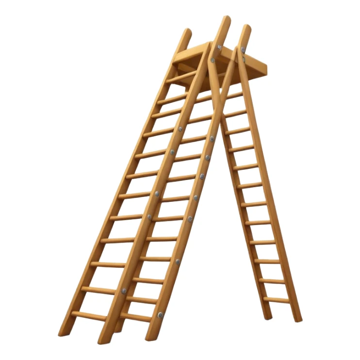 ladder going upwards representing career growth emoji sticker