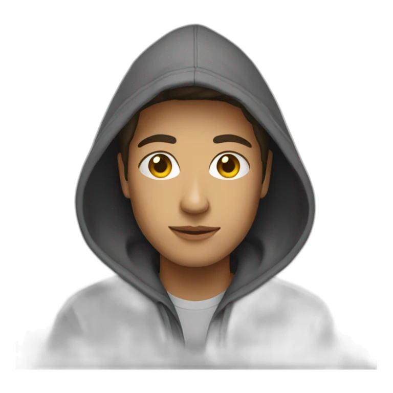 person in hoodie sticker