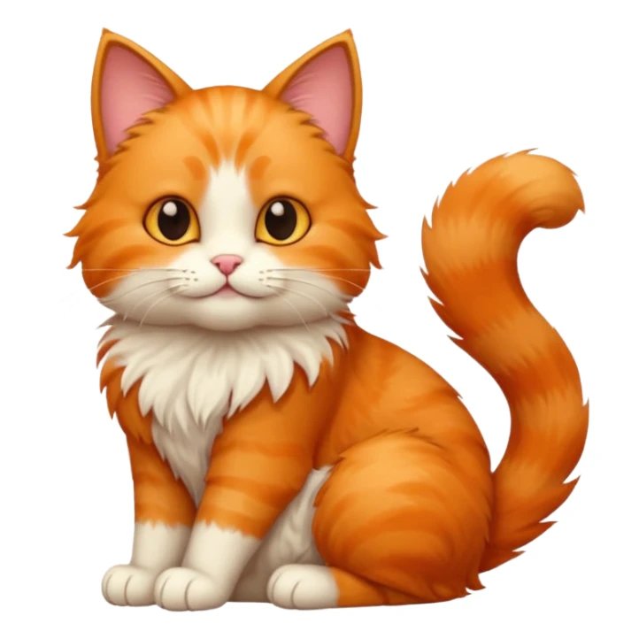 😺cat emoji leaning chin on its paw sticker