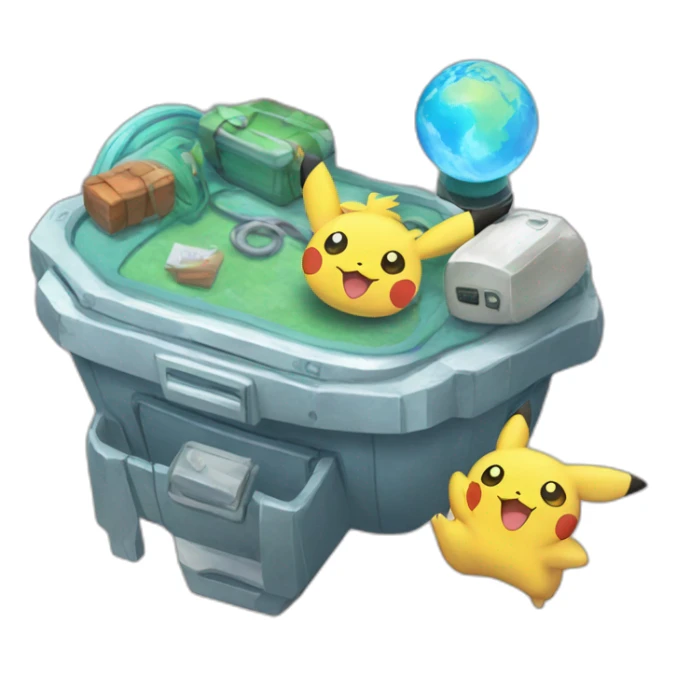 Global Trade Station Pokemon Badge  sticker