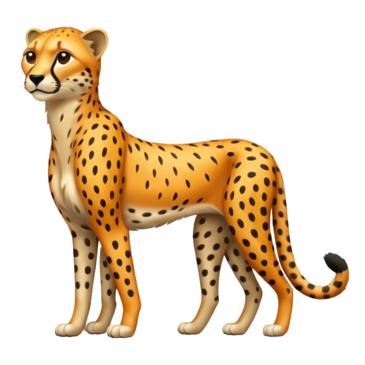 Emoji de un chita de cuerpo completo sticker