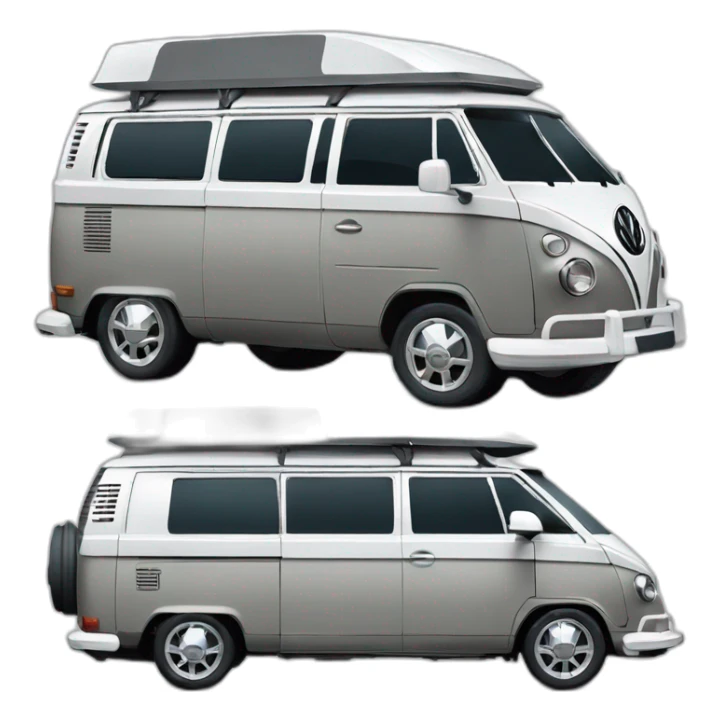 VW T6 California camping bus VW grey sticker