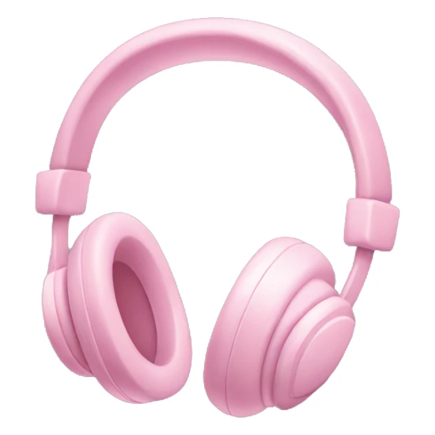 Baby pink headphones  sticker
