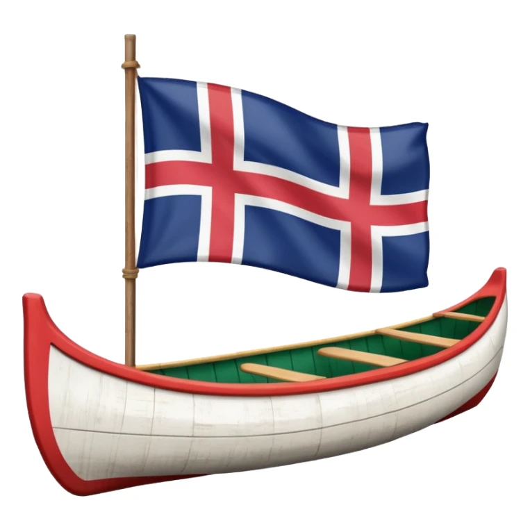 New England flag with a red backgournd white canot sticker