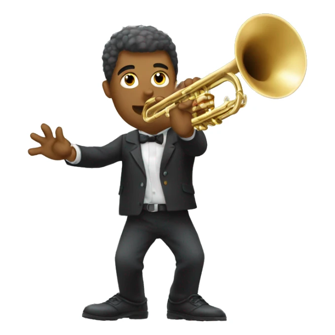 trumpet of jazz sticker