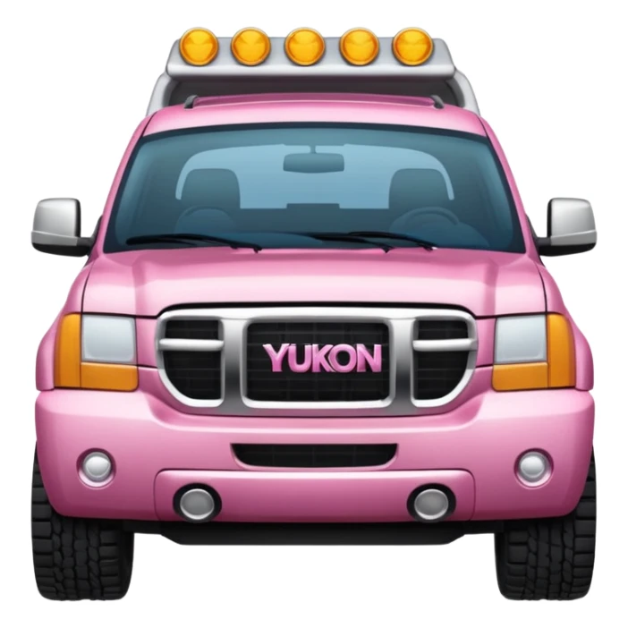 a Yukon SUV truck in pink sticker