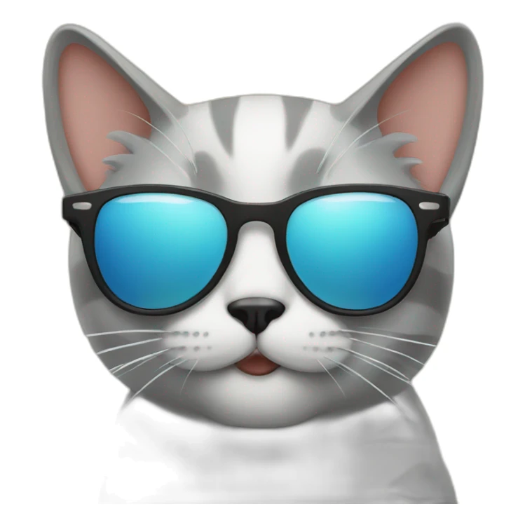 Cat with sunglasses sticker