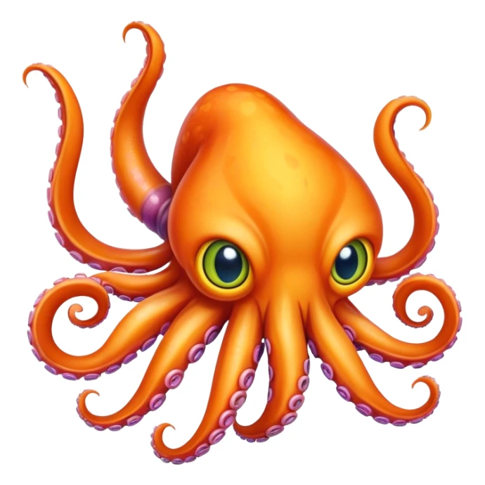 Cat squid bird all fused as one sticker