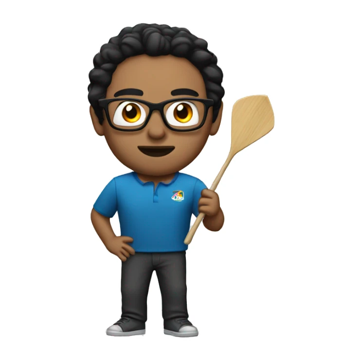 Dart player with Dark hair and glasses sticker