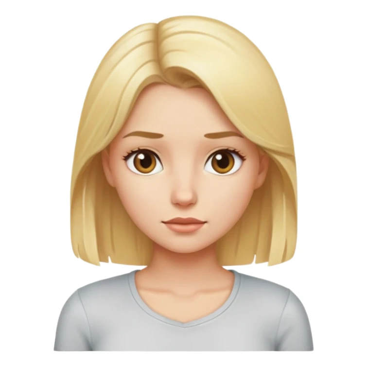 Blonde girl tight shirt sticker