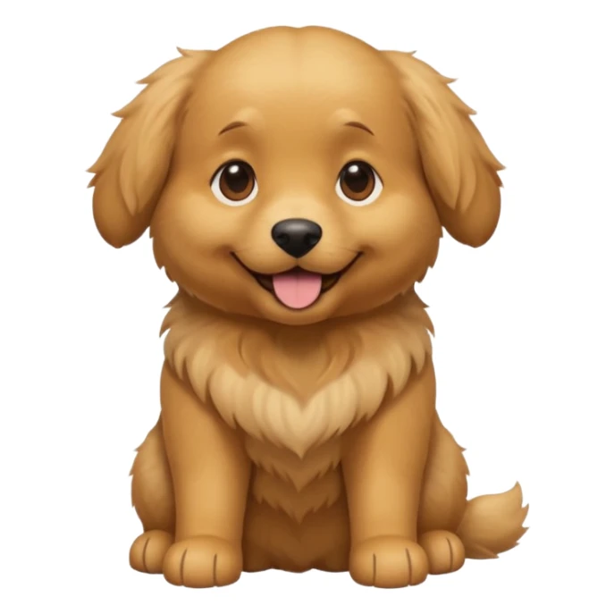 cinematic dog realistic full body emoji avatar sticker