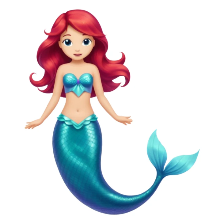 Little mermaid’s dress sticker