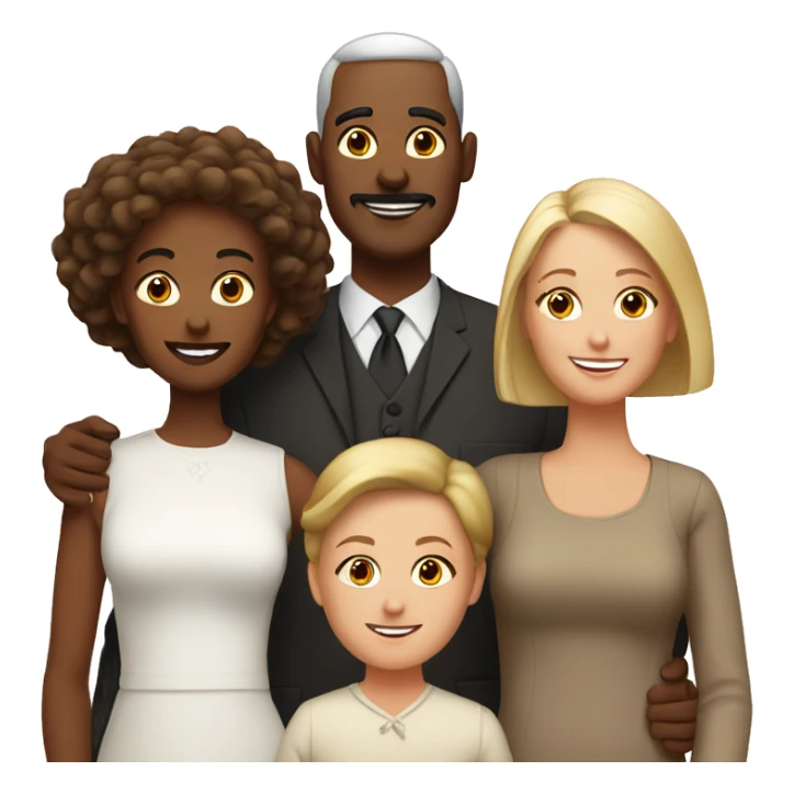white family on thanksgiving sticker