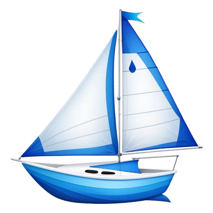 Sailboat - Sunfish (Model Year: 2021) (Iconic colour: Bright sail with blue and white) sticker