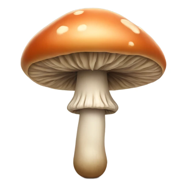 Mushroom with legs, arms and face sticker