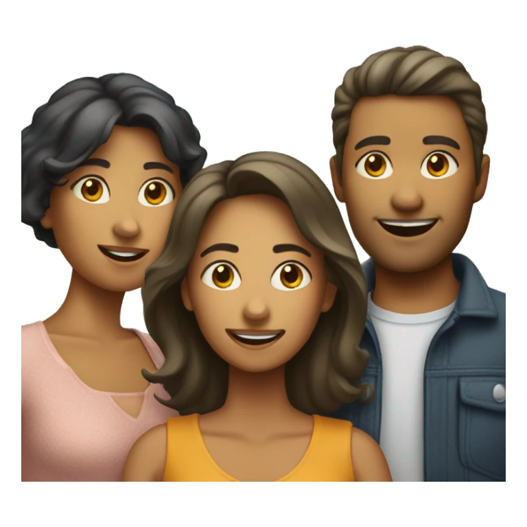 Uma família com 4 pessoas sticker