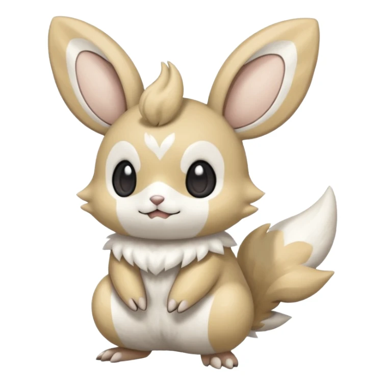 Cinccino-Emolga-Pachirisu-Cacomistl-Fakemon-hybrid-creature (full body) sticker