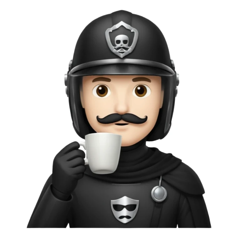 spaceballs movie darkhelmet sipping coffee sticker