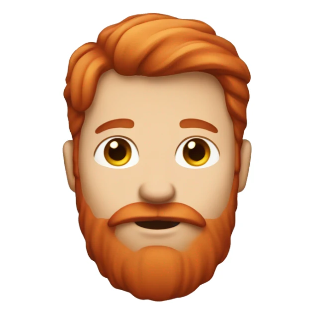 A man who is pregnant and also has red hair and beard  sticker