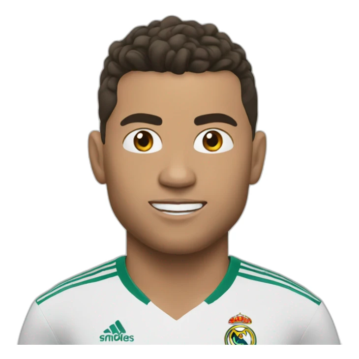 make full realistic emoji of ronaldo sticker
