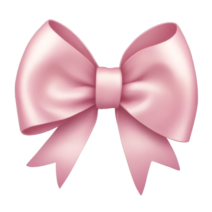 light pink ribbon bow sticker