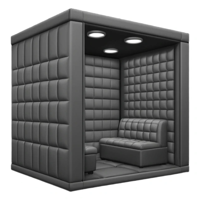 Music recording studio booth sticker