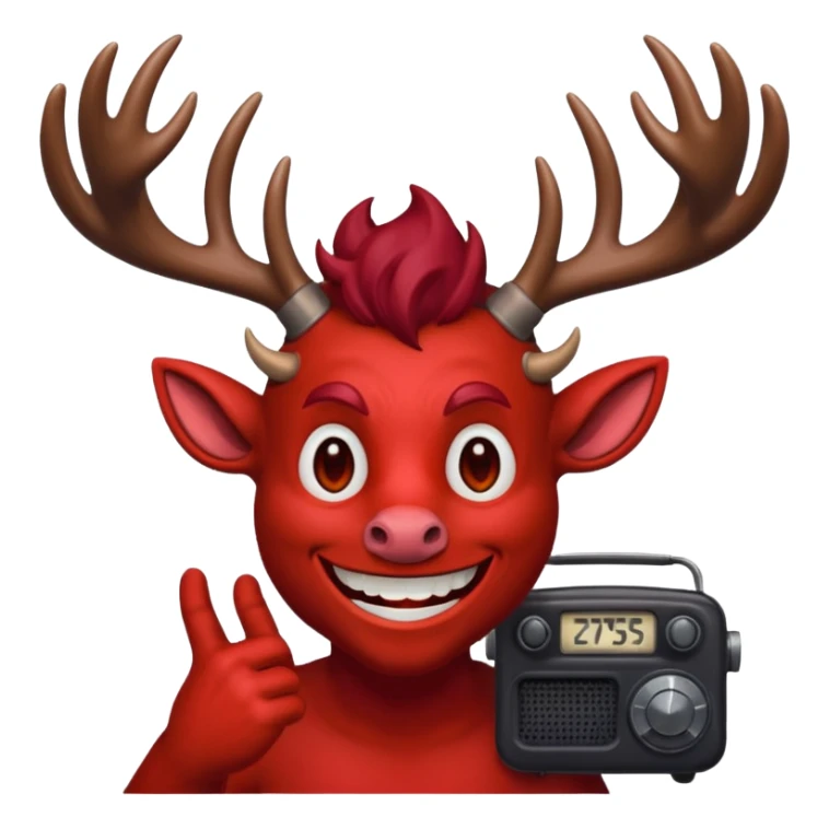 Alastor the radio demon sticker