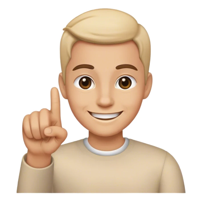 Quelqu’un qui sourit et qui nous pointe du doigt  sticker