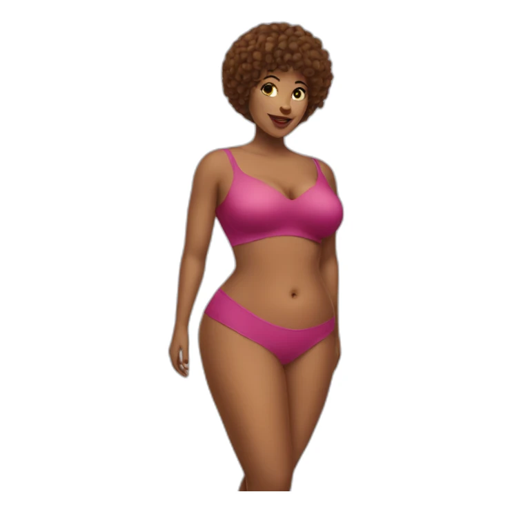 bold curves woman sticker