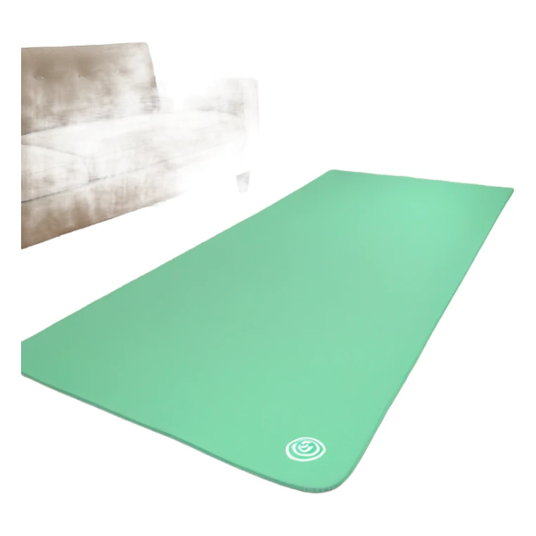 Gym mat for yoga mint green color sticker