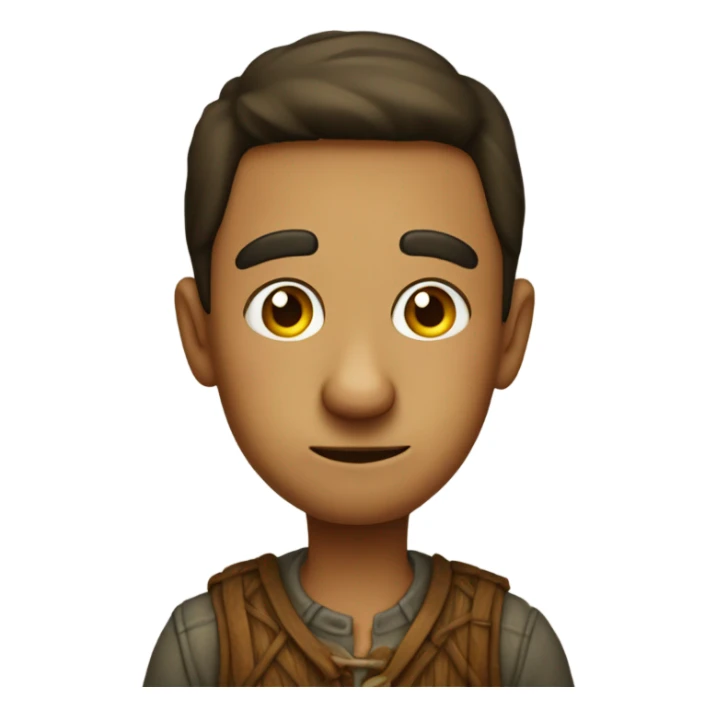 Villager with ponochio nose sticker