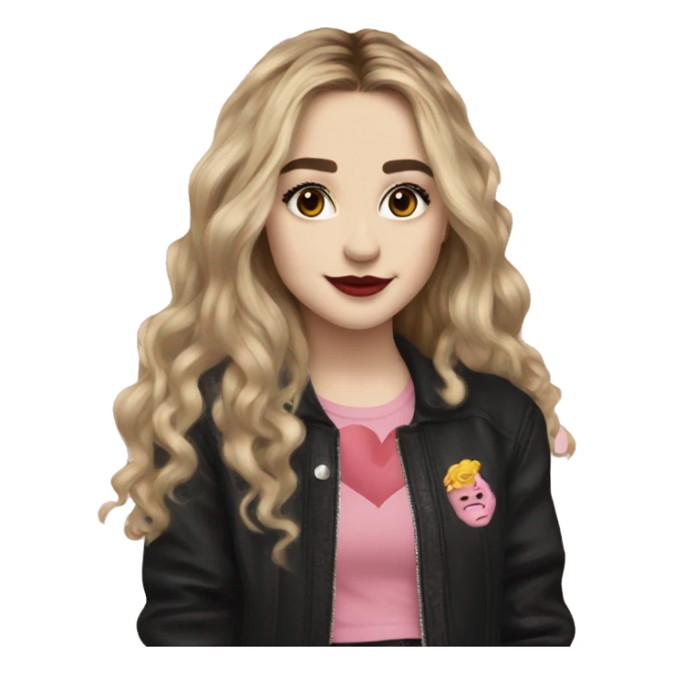 sabrina carpenter heart outfit sticker