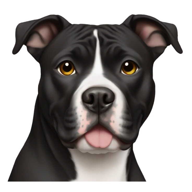 Black American Staffordshire Terrier sticker