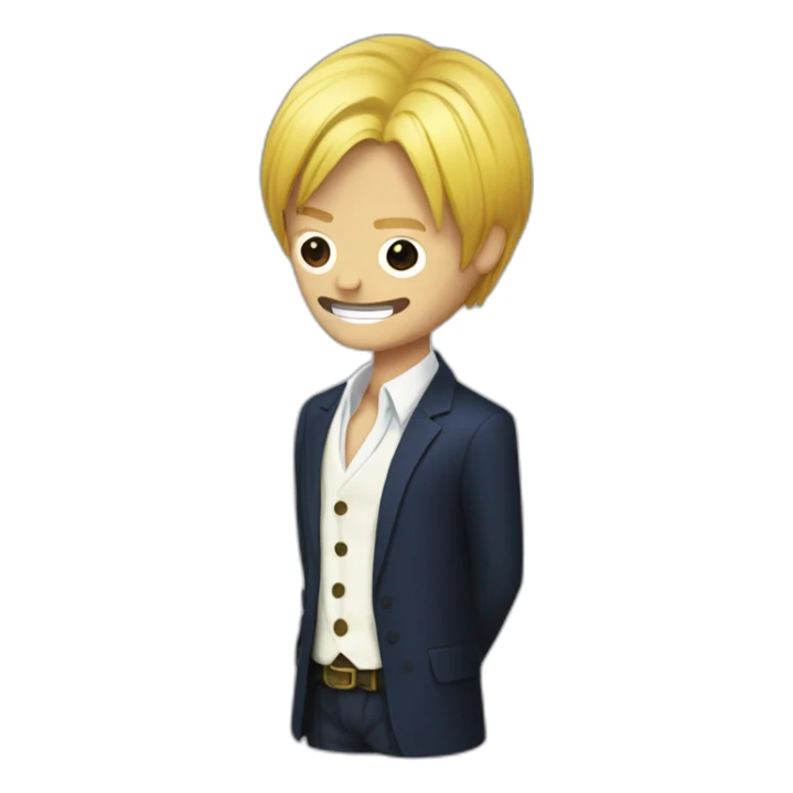 sanji bottle of wine sticker