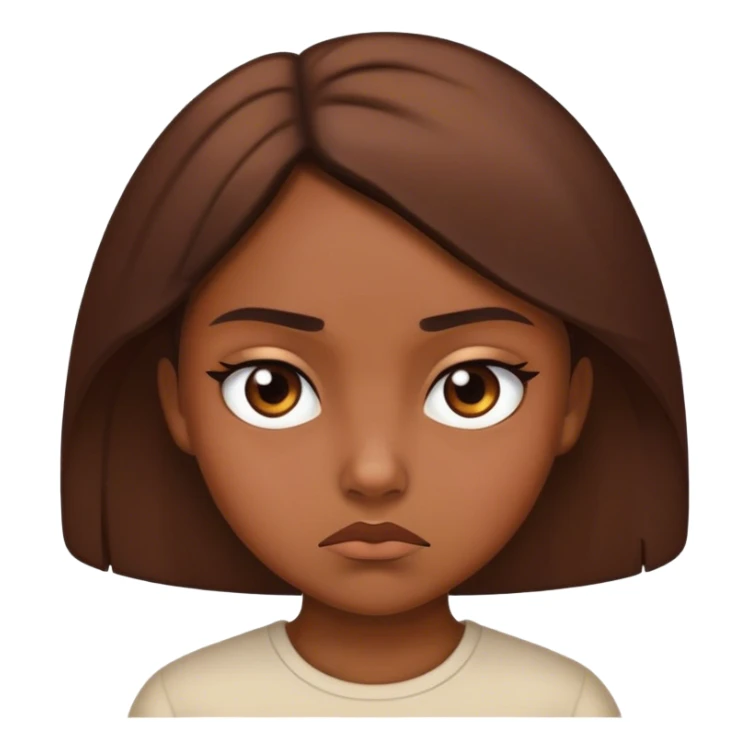 the girl looks disapprovingly sticker